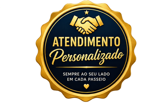 Selo atendimento personalizado em cada passeio — AracajuTour